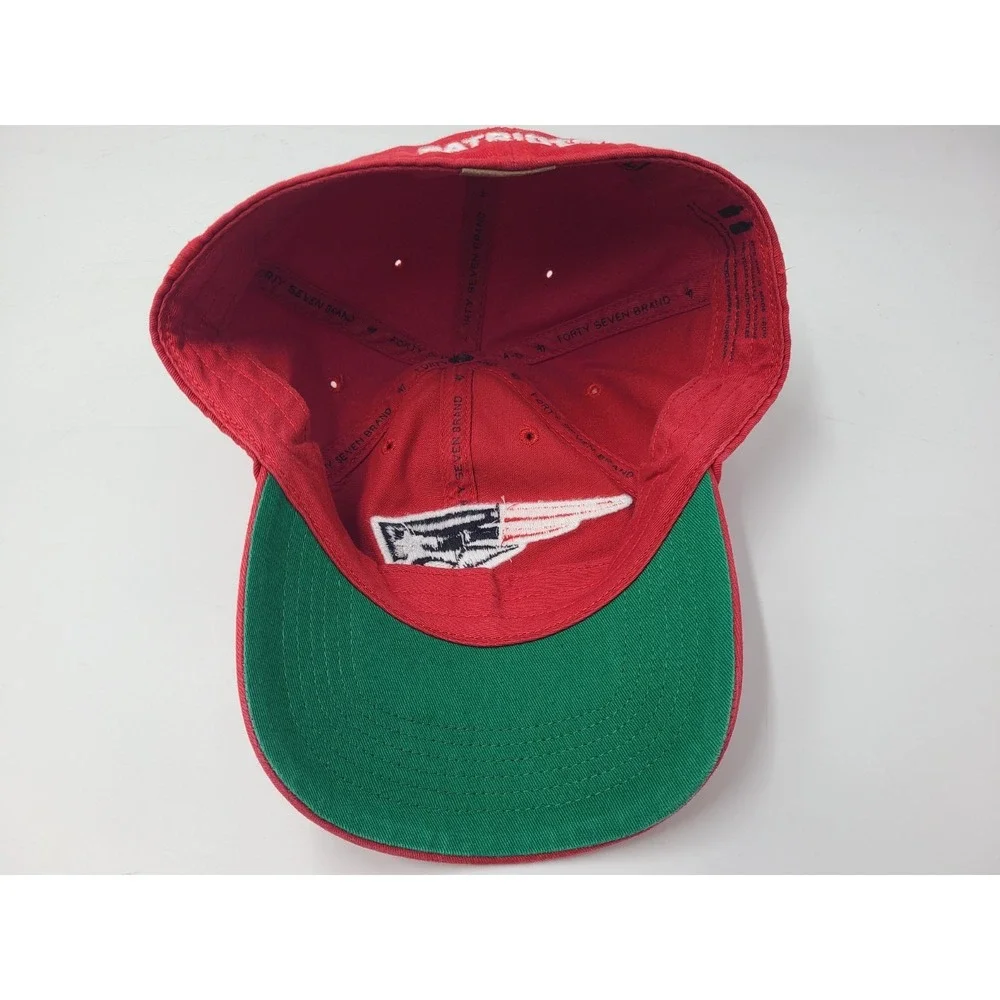 New England Patriots 47 Brand Franchise‎ Fitted XXL Hat Cap 2XL NFL Football Red